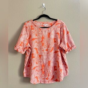 Chico’s Paisley Print Top